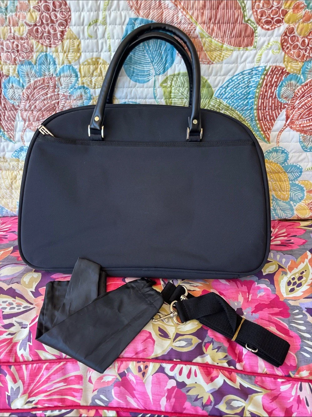 JERNE For Travelers black multi-purpose overnight travel tote bag